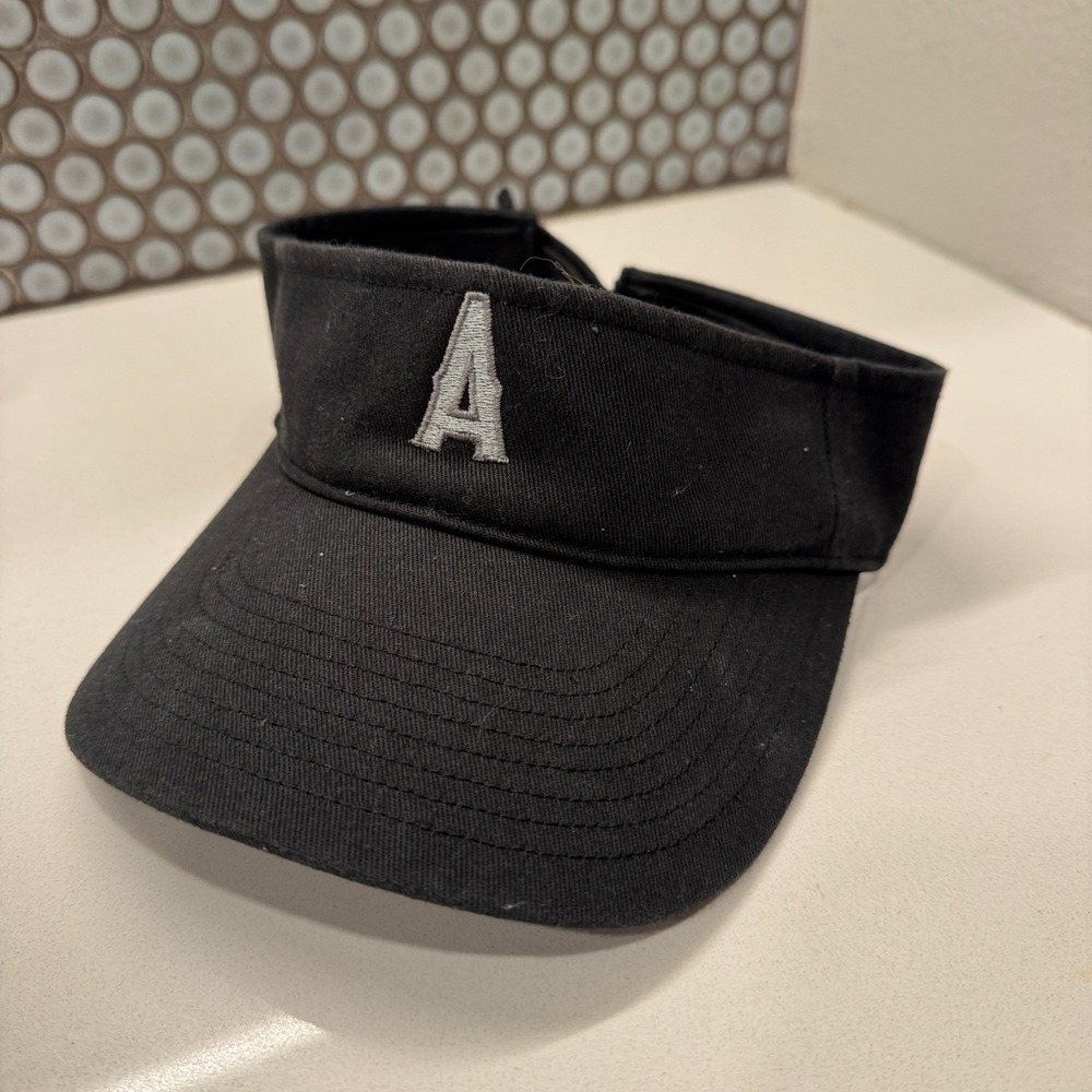 Los Angeles Angels Visor Black Adjustable Hat Cap LA Anaheim MLB Golf‎